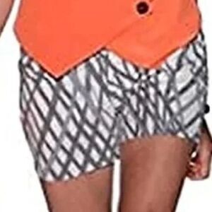 Rebecca Minkoff Christy Jean Gray Stripe Short Size 4 USA